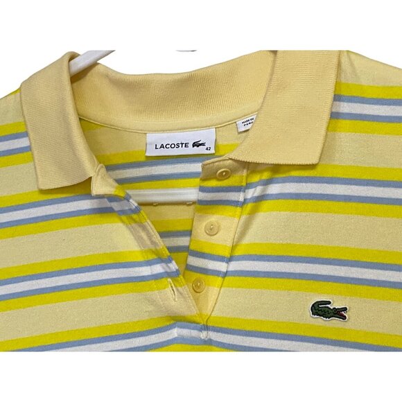 LACOSTE POLO T-SHIRT DRESS CLASSIC PREPPY STYLE TIMELESS DESIGN Large - Picture 3 of 6